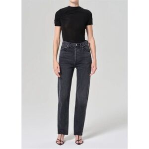 Agolde Women's Straight Leg Jeans - Black